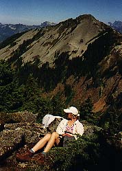 Lunch on top of Abiel Peak