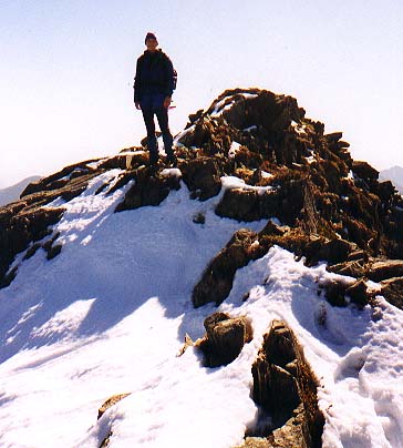 Maren on the summit of Alta