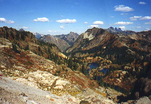 Alta Mountain with Rampart Lakes in the foreground