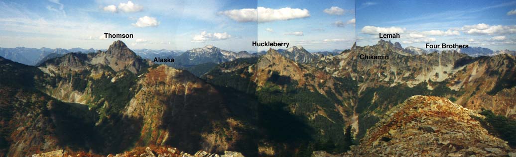 Panorama from summit of Alta Mountain