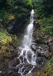 Waterfall along the Heliotrope Ridge trail