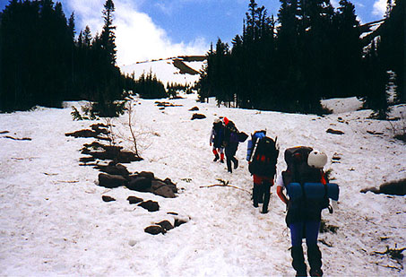 Heading up towards the hogback