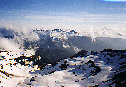 The Twin Sisters from about 7100' on Mt. Baker