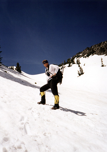 Climbing up towards the saddle