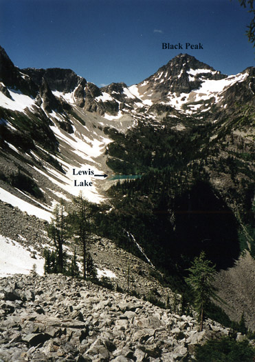 The route to Black Peak