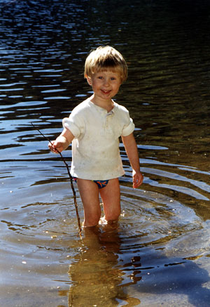 Bryden and his fishing pole