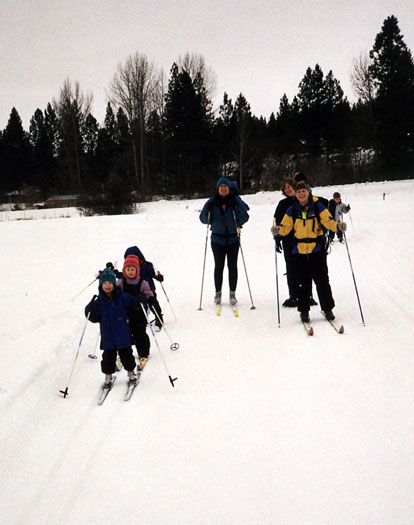 More 4 years olds on XC skis